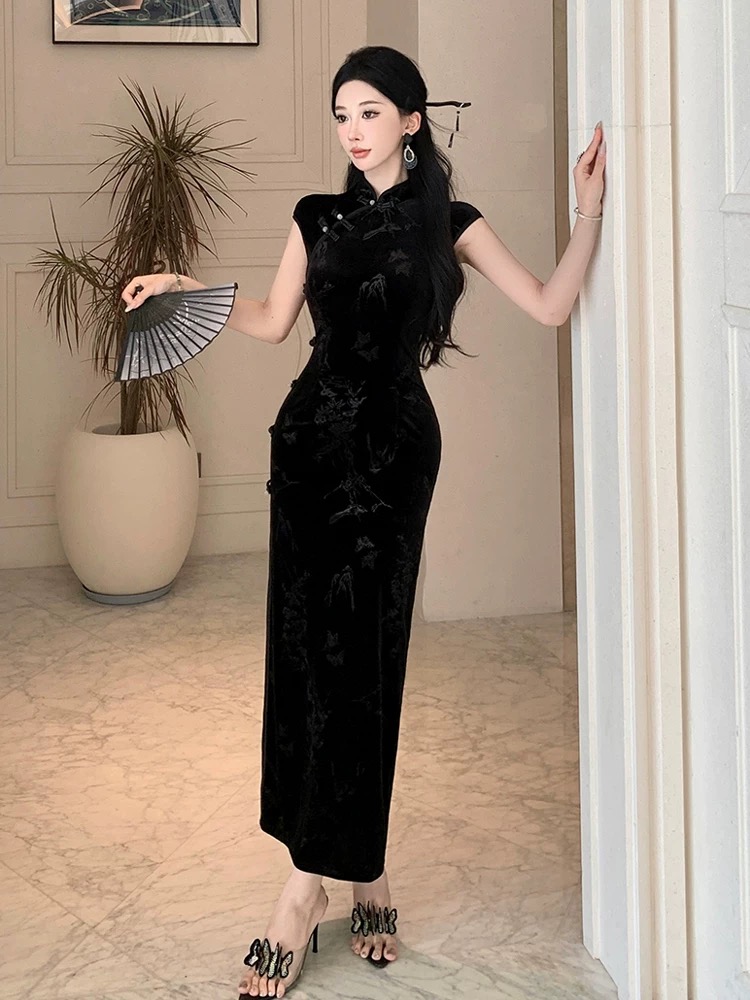 Running errands qipao dress Q235 images